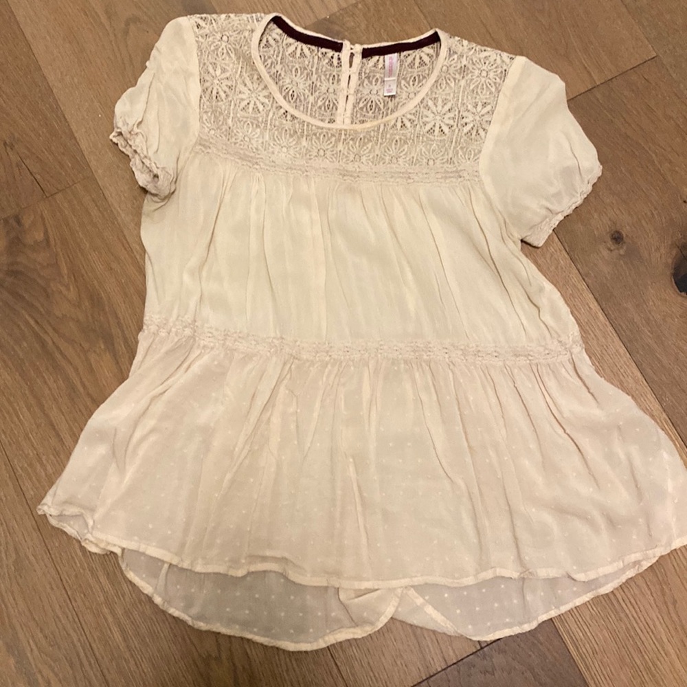 Lacy peasant top